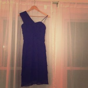 BCBG Max and Cleo one shoulder cocktail dress